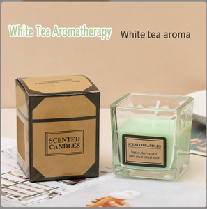 Sojawachs-Kerze in 9 Farben mit Individuellem Duft und Letterpress-Etikett, Aromatherapie-Geschenk für Zuhause, Spa, Hotel, Großhandel, Hochzeit - Product Image 3