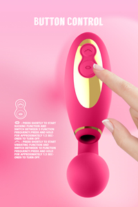Duende - Estimulador de Clítoris de Silicona Rosa de 17.8 cm, Doble Masajeador, 10 Vibraciones, 5 Niveles de Succión, Recargable, Juguete Sexual para Mujeres - Product Image 6