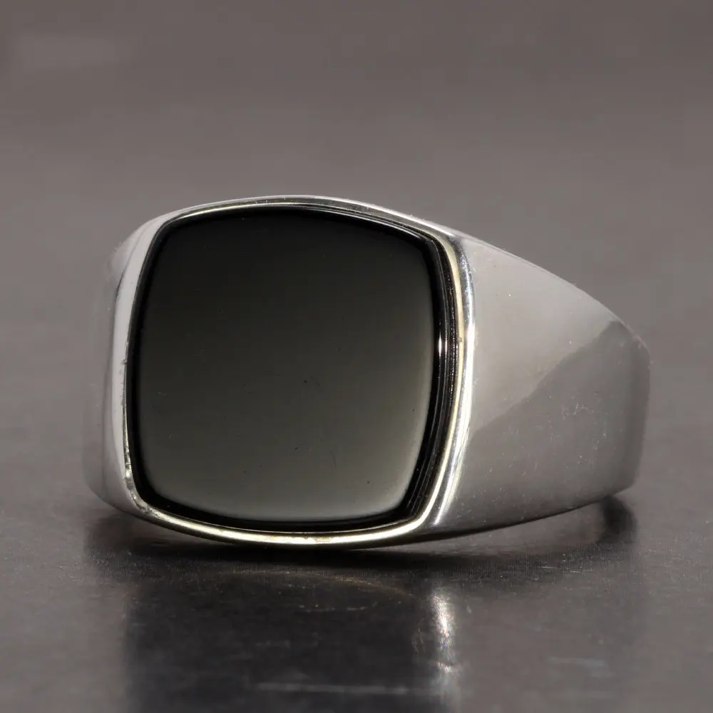 mens silver rings