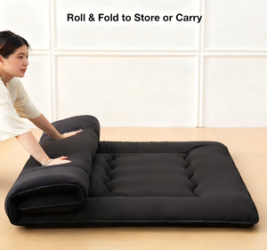 2025 Populaire Verdikte Memory Foam Japanse Futon <span class=keywords><strong>Bed</strong></span> Slaapmatras Vloermatras voor Thuis en Kamperen, Zwart - Product Image 3