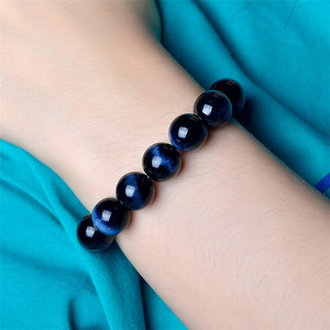 Bracelet en Pierre Naturelle de Haute Qualité, Pierre de Tempête, Ciel Étoilé, Univers, Pietersite, Cristal d'Énergie Bleue - Product Image 5