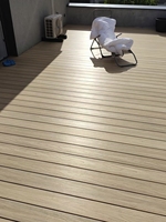 Plancher moderne et écologique en bois composite co-extrusion pour l'extérieur pour le jardin et le parc en bambou durable