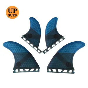 Fiberglass Honeycomb Surfboard Fins single tab Tri Quad Fin Set