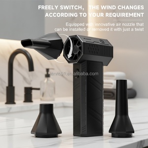 Ventilateur portatif multifonctionnel industriel pour le camping, sans fil, à batterie, moteur sans balais, mini turbine à jet pour le nettoyage de la poussière sur le bureau - Product Image 6