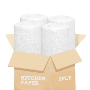 Ultra Absorbent 2 Ply <b>Kitchen</b> <b>Paper</b> Towel Eco Friendly Virgin Wood Pulp Tissue Rolls Super Strong Multi Purpose Cleaning Towel - Product Image 3