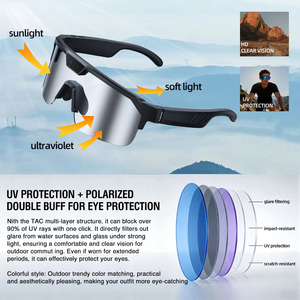 Gafas Deportivas con Cámara Q01 <span class=keywords><strong>Zeblaze</strong></span> AI, Cámara de 800W, Grabación de Fotos y Vídeos, Traducción Inteligente, Llamadas y Mensajes con Manos Libres - Product Image 5