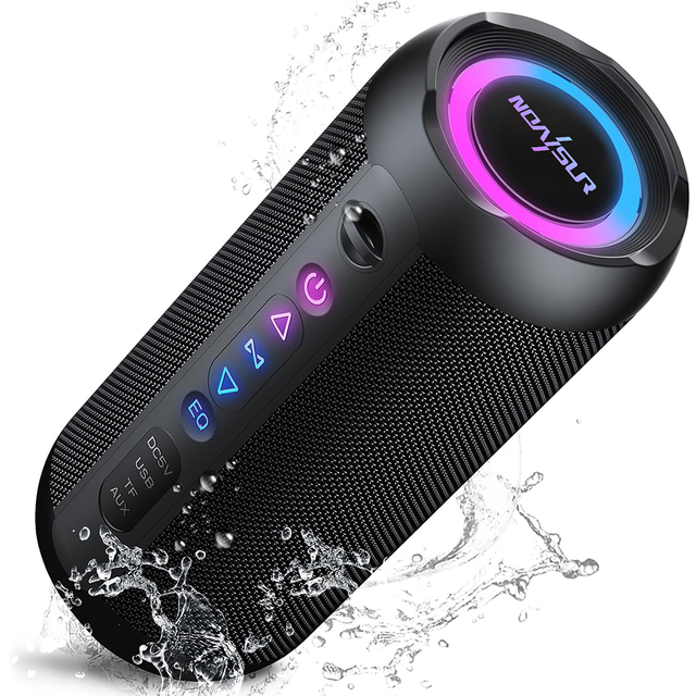 20W Portable Bluetooth Speaker IPX5 Waterproof 2400mAh RGB LED Light TWS Wireless Stereo for Outdoor Party Office Daily Use