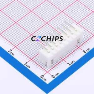 HC-XH-8AW-TW Wire-to-Board Pin Header Bent Lead Through Hole,P=2.5mm Connector 1x8P 2.5mm Right Angle Insert XH - Product Image 2