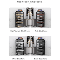 DK-022 Home Cinéma HIFI Amplificateur Rack Audio Cabinet Haut-Parleur Support Chanson Machine Rack Tout Noir Cadre