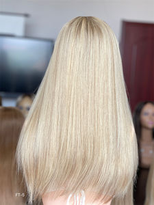 Proveedor de PELO SHY para pelucas de cabello humano kosher judías rusas prearrancadas HD encaje superior pelucas judías con nudos blanqueados - Product Image 4