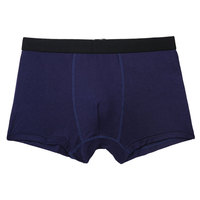 Sous-vêtements confortables et respirants en fibre de bambou solide personnalisés Shorts super élastiques Caleçons noirs Slips et boxeurs pour hommes