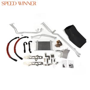 SpeedWinner High Performance <span class=keywords><strong>Oil</strong></span> <span class=keywords><strong>Cooler</strong></span> Kit Radiador para NISSAN Skyline GT-R35 VR38DETT Onda Box/Transmissão <span class=keywords><strong>Oil</strong></span> Cooling Kit - Product Image 1