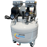 Compresseurs d'air à piston silencieux sans huile YiBang 6KW 8Hp 600L/min 8Bar 220V 50Hz avec réservoir de 160L pour travaux de construction
