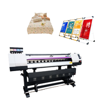 Imprimante numérique à encre éco-solvant OEM ZCRS 1600mm XP600 automatique avec écran tactile pour impression rouleau-à-rouleau