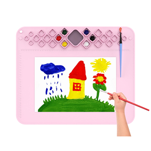Tapis de <span class=keywords><strong>peinture</strong></span> en silicone pour enfants, bloc de gribouillage - Product Image 2