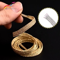 Lacets élastiques sans nœuds scintillants pour baskets avec embouts métalliques à vis