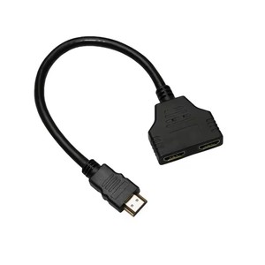 Adaptateur répartiteur HDMI mâle-femelle, convertisseur de signal double 1 vers 2, câble de conversion - Product Image 2