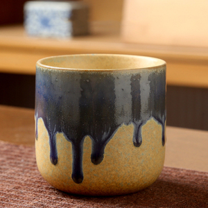 Unique Reactive Glazed Tea Cup Handmade Espresso Coffee Mug 250ML Ceramic Latte Cup - Product Image 5