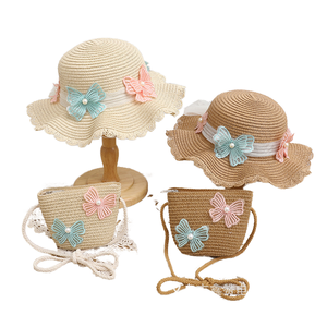 2022 mới đơn giản nữ hoa lớn Che Nắng Mũ Rơm mùa hè thoáng khí Mũ mặt trời mỏng cho trẻ em sử dụng bình thường câu cá ngoài trời - Product Image 1