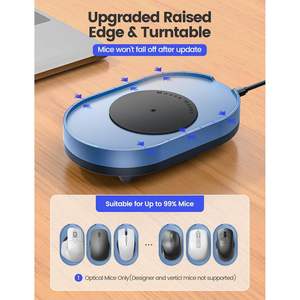 Vaydeer Mouse Mover M4 Dispositif de mouvement optique sans pilote, alimenté par batterie, agitateur de souris bleu marine en stock - Product Image 5