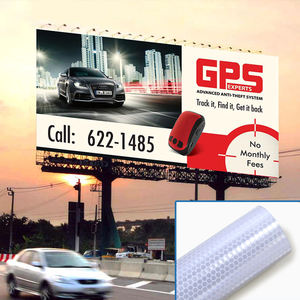 ألواح عاكسة بيضاء قابلة للطي ، طبقة عاكسة ، لافتة عاكسة من كلوريد البولي فينيل ، مع دعم من القماش كإعلانات للمركبات - Product Image 6