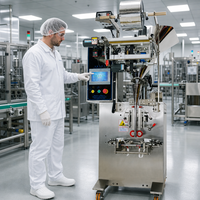 Machine d'emballage entièrement automatique pour poudres (farine, thé au lait, café, épices) ; Options d'emballage en sachet et de personnalisation