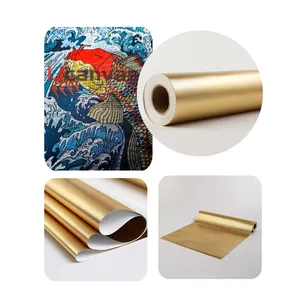 Eco-Solvent Canvas Roll Voor Olieverf Glanzend Goud Zilver Kunstenaar Waterdichte Inkjet Canvas Roll Voor UV-Latex Printer