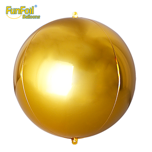 Оптовые воздушные шары Funfoil 4D Globo 10 дюймов, высококачественные, сертифицированные CE ASTM-936, нейлоновые, наполненные гелием, для дней рождения, юбилеев и свадеб - Product Image 5