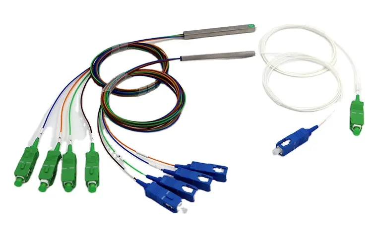 Fiber Optical splitter mini tube 1x2 Spliter PLC 1x4 1x8 1x16 1x32 1x64 PLC/PLC splitter