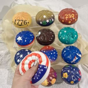 Creative USA 250th Anniversary Celebration PU Slow Rising Bun Squishy Anti-Stress Squeeze Ball Fidget Toy Independence - Product Image 2