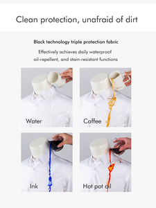 <span class=keywords><strong>Camisa</strong></span> Resistente a las Manchas para Hombre, <span class=keywords><strong>Camisa</strong></span> de Oficina Impermeable, Transpirable, Sin Plancha, <span class=keywords><strong>Manga</strong></span> <span class=keywords><strong>Larga</strong></span>, Corte Ajustado, <span class=keywords><strong>Camisa</strong></span> de Negocios de Alto Rendimiento Personalizada - Product Image 2