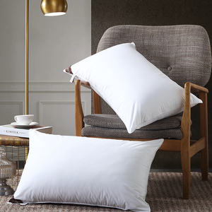 Oreillers de sommeil en plumes de canard 5 étoiles, oreillers en coton Hilton, 1000g avec sac, fabricant - Product Image 4