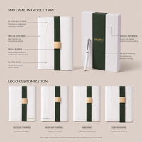 Nouveau carnet en papier PU, protection de l'environnement, sangle souple, coffret cadeau, luxe léger, sac de rangement haut de gamme, bloc-notes