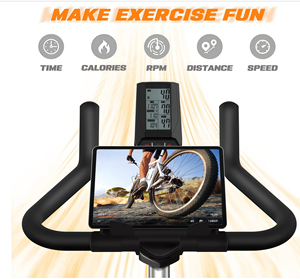 Vélo de spinning commercial avec frein en feutre de laine, écran LCD, pour cardio-training et <span class=keywords><strong>musculation</strong></span> - Product Image 2