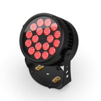Luces par LED impermeables para exteriores 18x10W RGBWA UV 6 en 1 Luz LED Control DMX Equipo de luz de escenario