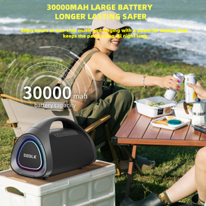 Sodlk S1617 320W Xách Tay Đầy Đủ Phạm Vi Trình Điều Khiển Loud Đảng Âm Bass Sâu Màu Xanh Răng Thông Minh Âm Nhạc Loa Với Micro Không Dây - Product Image 5