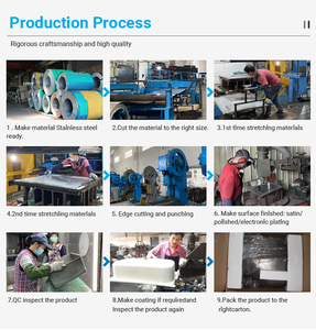 Hình chữ nhật undermount không xốp tốt quá trình vẽ lớn 201 304 thép không gỉ bát đôi Bồn Rửa Nhà Bếp - Product Image 6