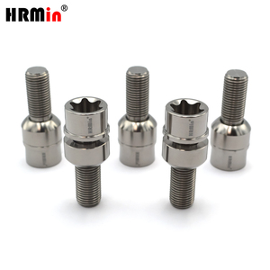 HRMin usine haute qualité rondelle flottante <span class=keywords><strong>antivol</strong></span> tête Torx Gr.5 titane boulon de roue cosse M14 * 1.5*35mm pour <span class=keywords><strong>Porsche</strong></span> - Product Image 4