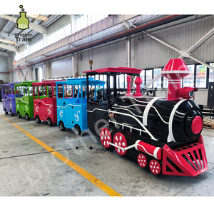 Tren de parque de atracciones de alta calidad más vendido, tren sin rieles, Tren Eléctrico, equipo de parque infantil al aire libre, paseos de diversión - Product Image 1