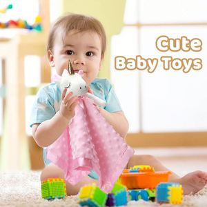 Mantas de Seguridad de Unicornio para Bebés, Manta de Peluche Suave Rosa para Niñas, Juguete de Peluche para Acurrucarse, Animales de Peluche para Bebés - Product Image 5