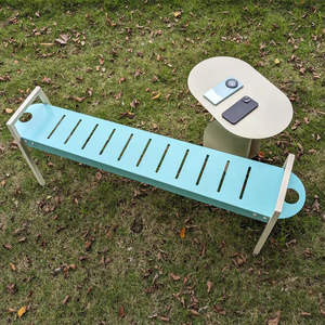 Stile coreano in panche Patio commerciale sgabelli in ferro per caffè e latte negozi di fiori lunghi cortili - Product Image 3