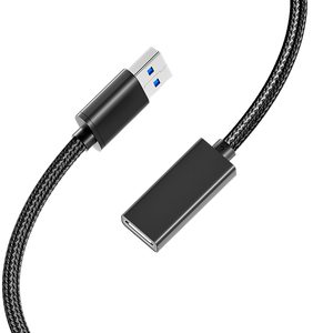 USB tip C kadın uzatma tel kablo naylon örgü 3A hızlı şarj kablosu USB3.0 C tipi 5G iletim standart 10 adet - Product Image 3