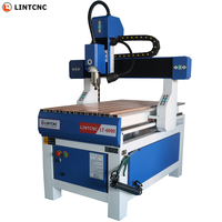 Mini Router CNC 6090 de 3 Ejes, Máquina de Tallado de Madera CNC 3D, Máquina Cortadora de Madera con Refrigeración por Agua, Mesa de Aluminio con Ranura en T
