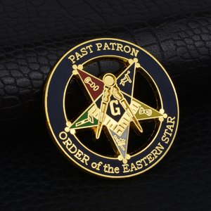 Broche y Pin de la Orden del Estrella de Oriente de los Masones Libres, Insignia Masónica de Solapa, Artesanía en Metal - Product Image 5