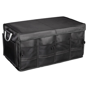 Durable Car Trunk Organizer Portable Storage Cargo Organizer with Detachable Lid