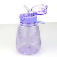 Bouteille d'eau avec logo personnalisé, sans BPA, en plastique, petite capacité, anti-fuite, gobelet portable pour le sport