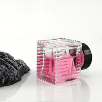 Vente en gros 1oz 30ml clair carré vide réservoir d'encre de tatouage pot encrier bouteille d'encre en verre pour la papeterie de bureau