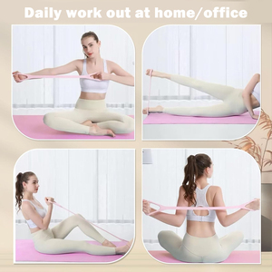 Nuova fascia elastica elastica portatile a forma di 8 fascia di resistenza utilizzata <span class=keywords><strong>per</strong></span> la schiena della spalla del braccio e l'allungamento delle gambe - Product Image 5