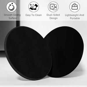 Disques de glisse pour exercices de 7 pouces, double face, utilisables sur <span class=keywords><strong>tapis</strong></span> ou parquet pour les entraînements abdominaux et de renforcement du tronc, unisexe - Product Image 4