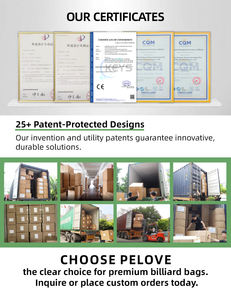 Vente en gros directe usine : Étui de transport portable Pelove en toile à 3 compartiments pour queues de billard 1/2, prêt à être expédié - Product Image 5
